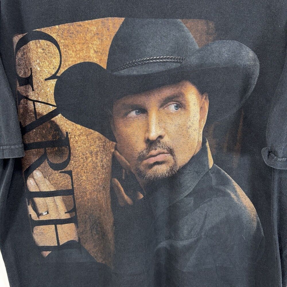 Garth Brooks Kansas City 2007 Concert T Shirt Adult XL Black Double Sided Anvil - Picture 3 of 8